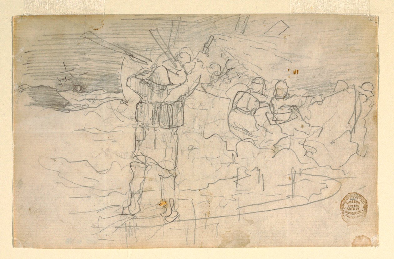 Rajz, Vörös fény, valószínűleg 1883 alkotó: Winslow Homer