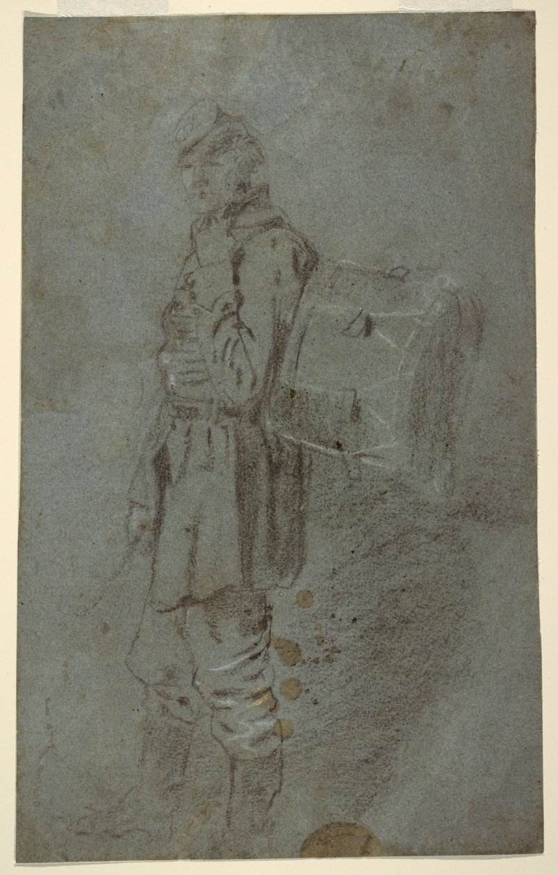 Rajz, Dobos oldalnézetből, 1864 körül. alkotó: Winslow Homer