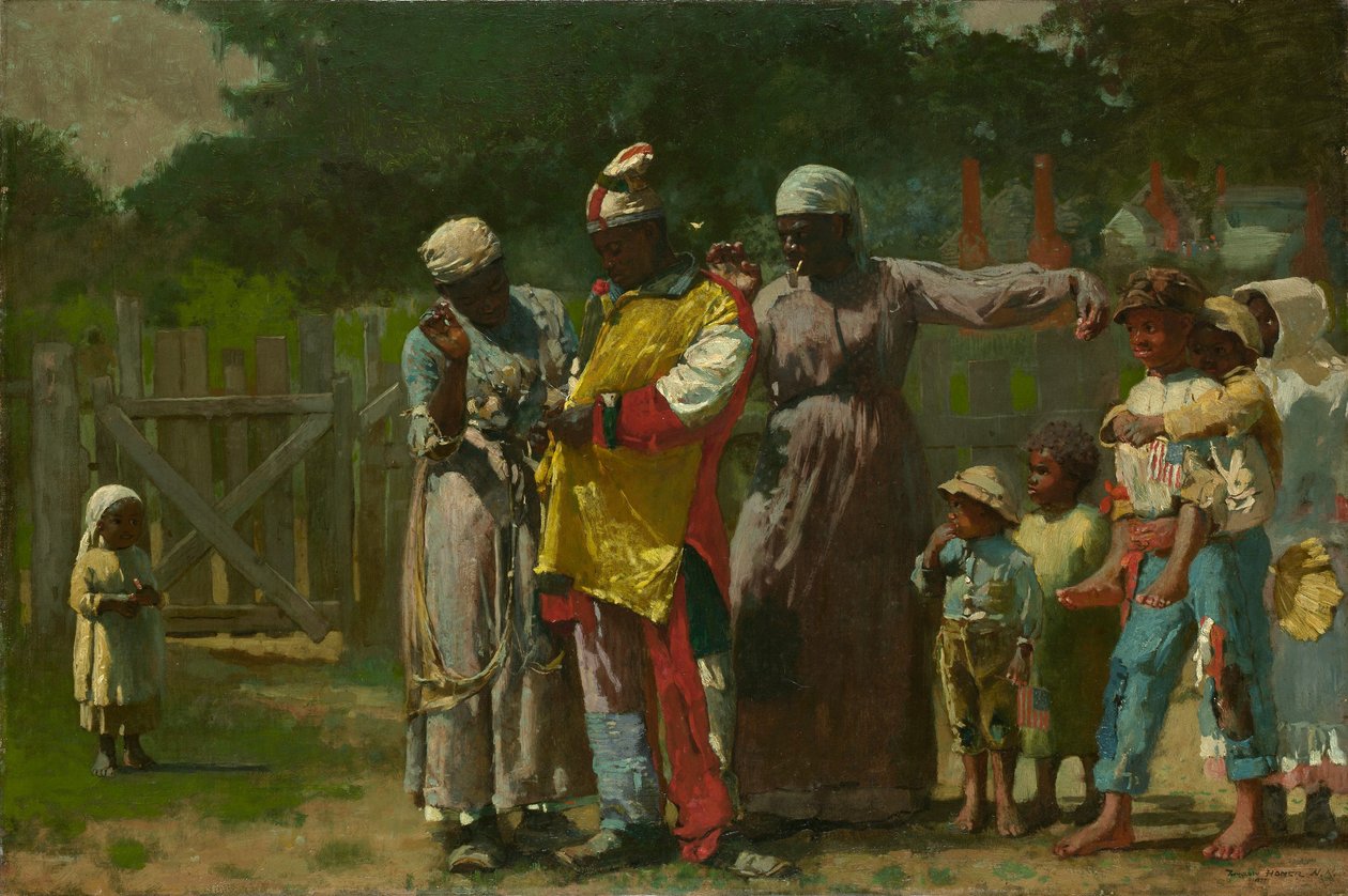 Öltözködés a karneválra alkotó: Winslow Homer