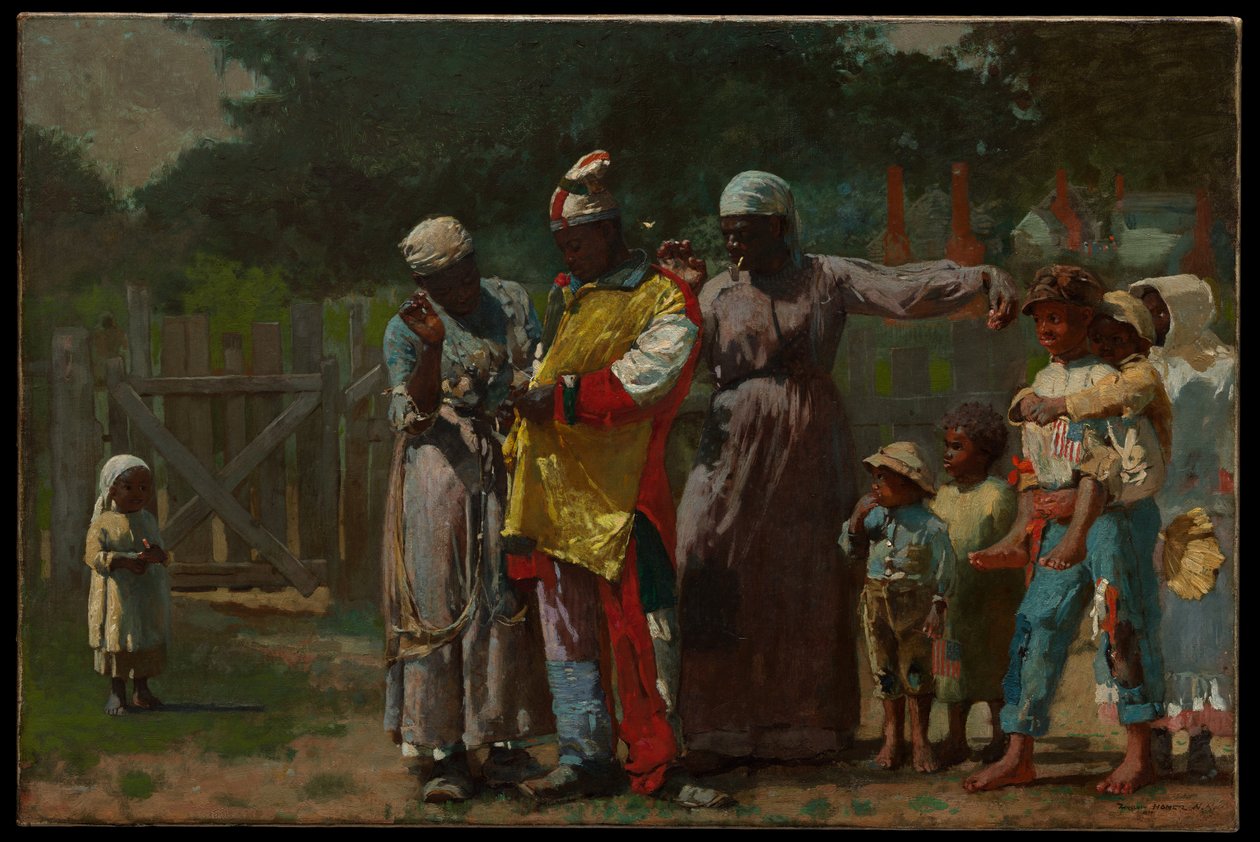 Öltözködés a karneválra alkotó: Winslow Homer