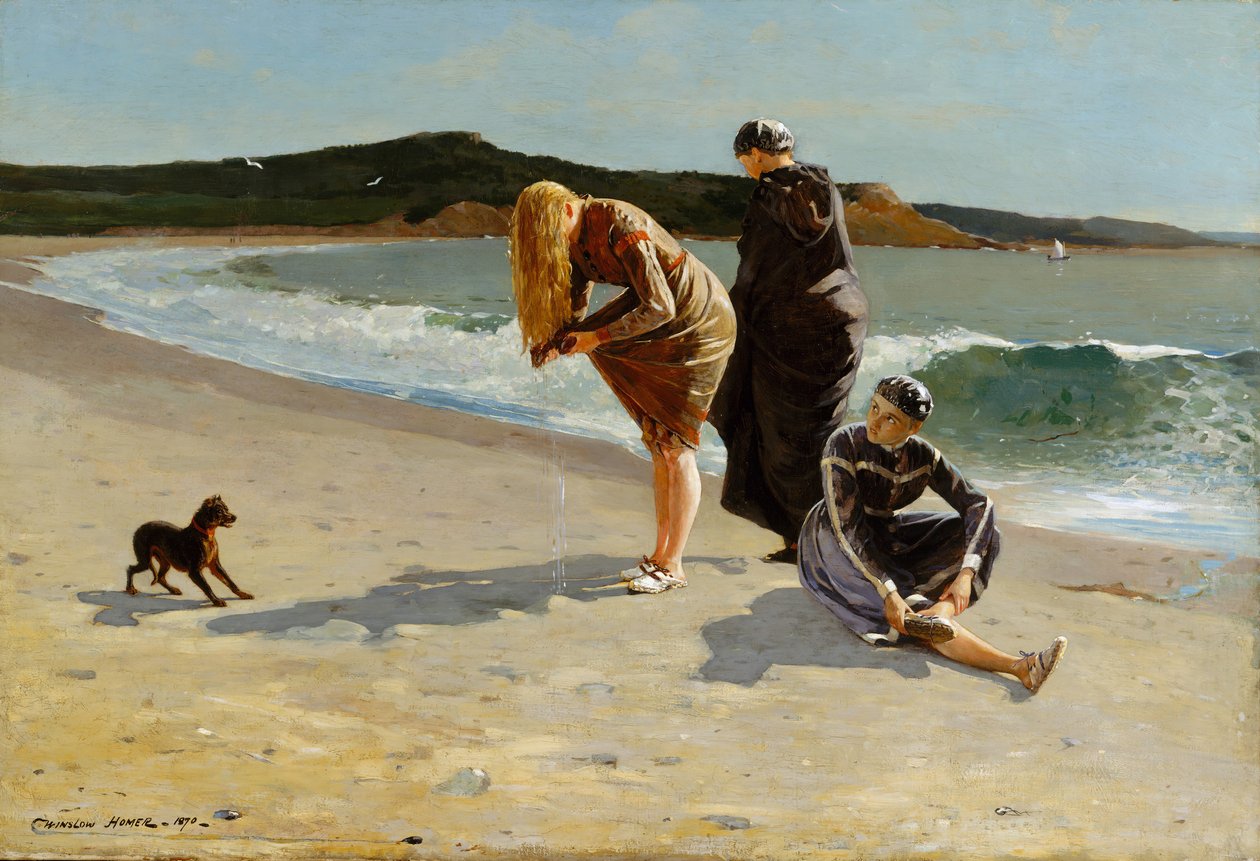 Eagle Head, Manchester, Massachusetts High Tide, 1870. alkotó: Winslow Homer