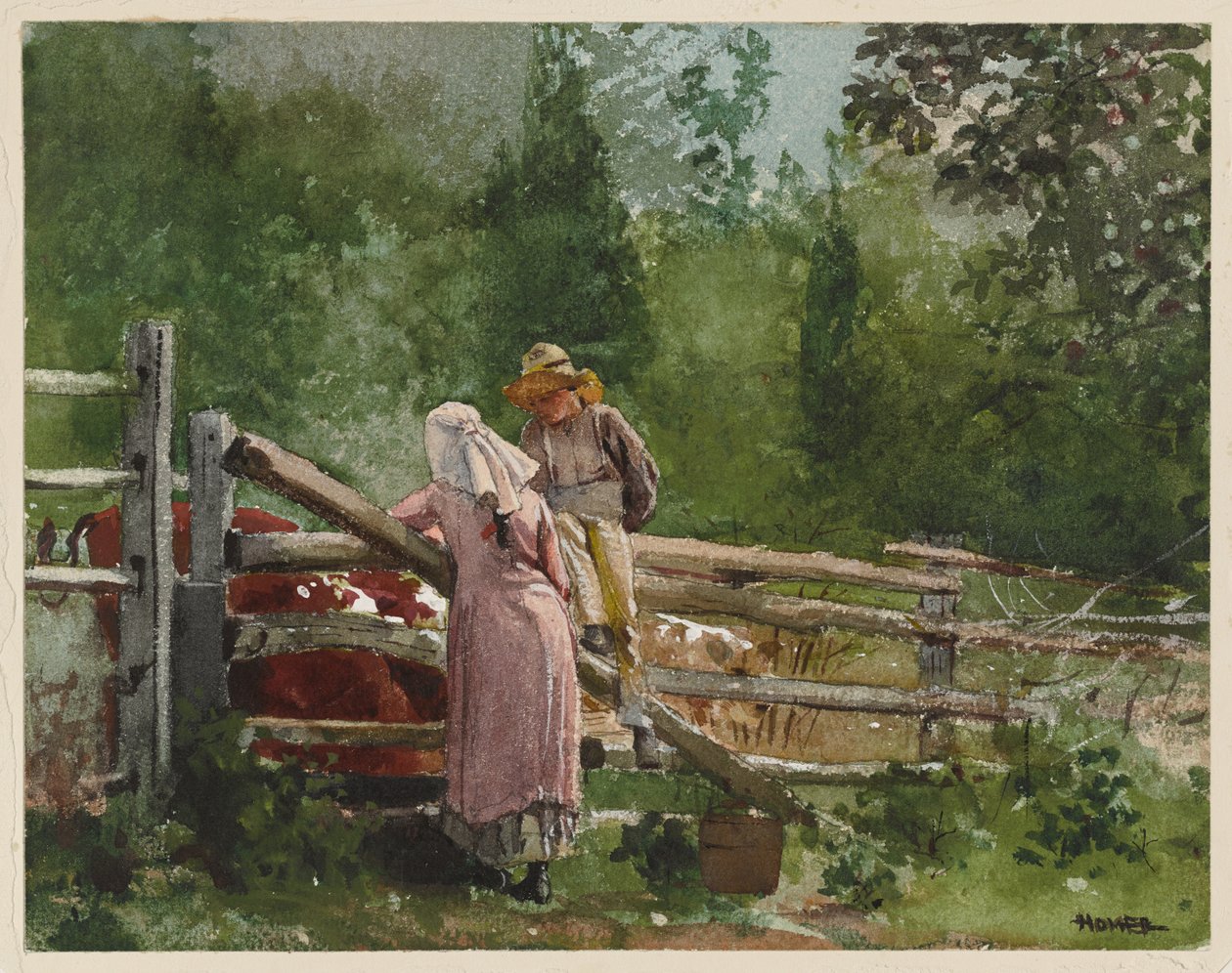 Etetési idő alkotó: Winslow Homer
