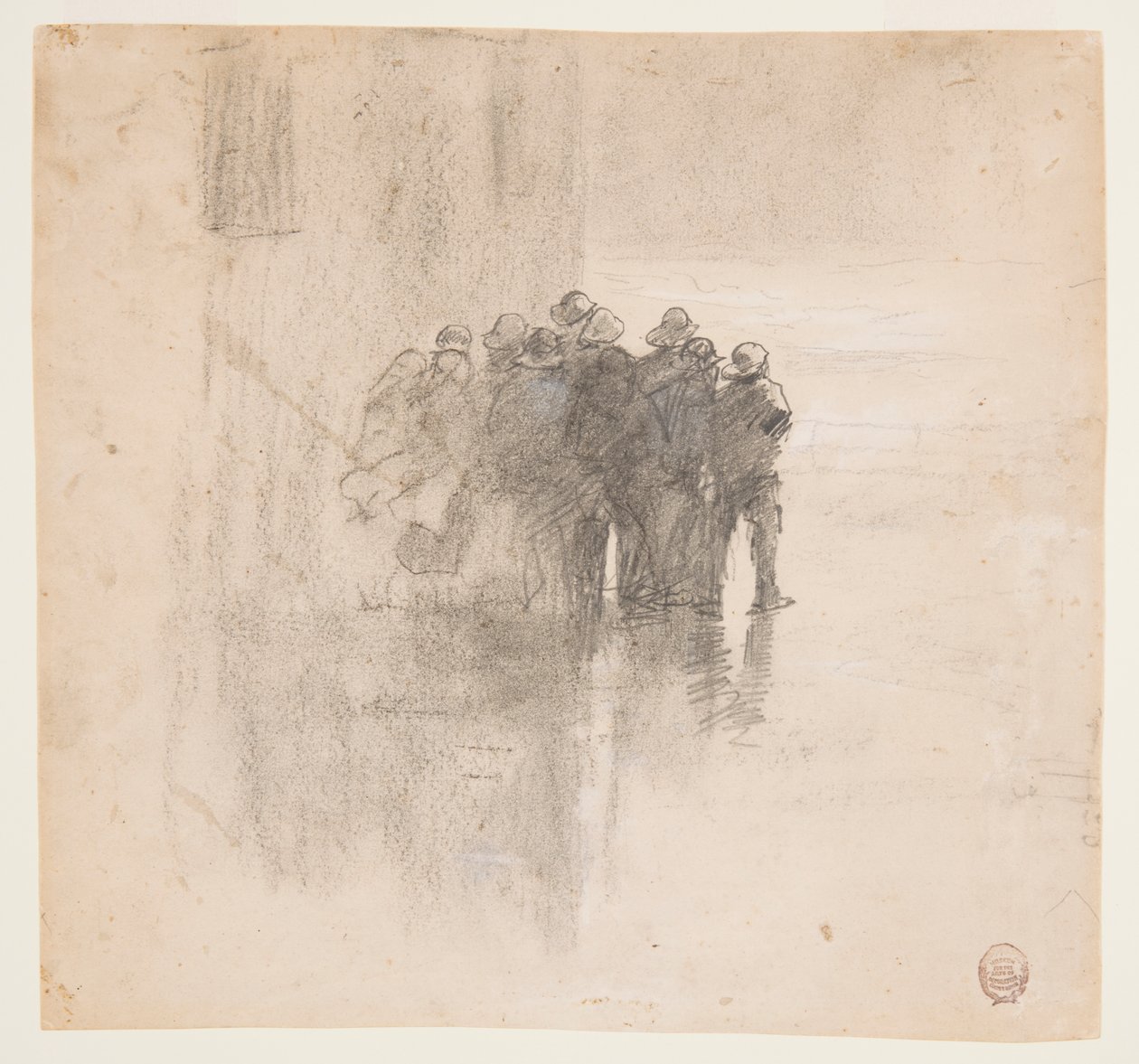 Halászok Oilskinsben, Cullercoatsban, Angliában alkotó: Winslow Homer