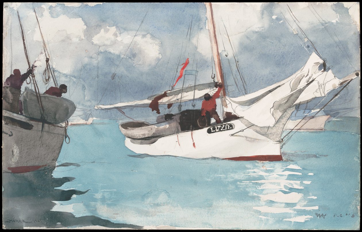 Halászhajók, Key West alkotó: Winslow Homer