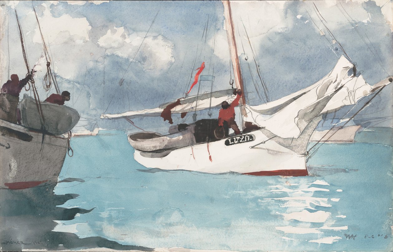 Fishing Boats, Key West, 1903. alkotó: Winslow Homer