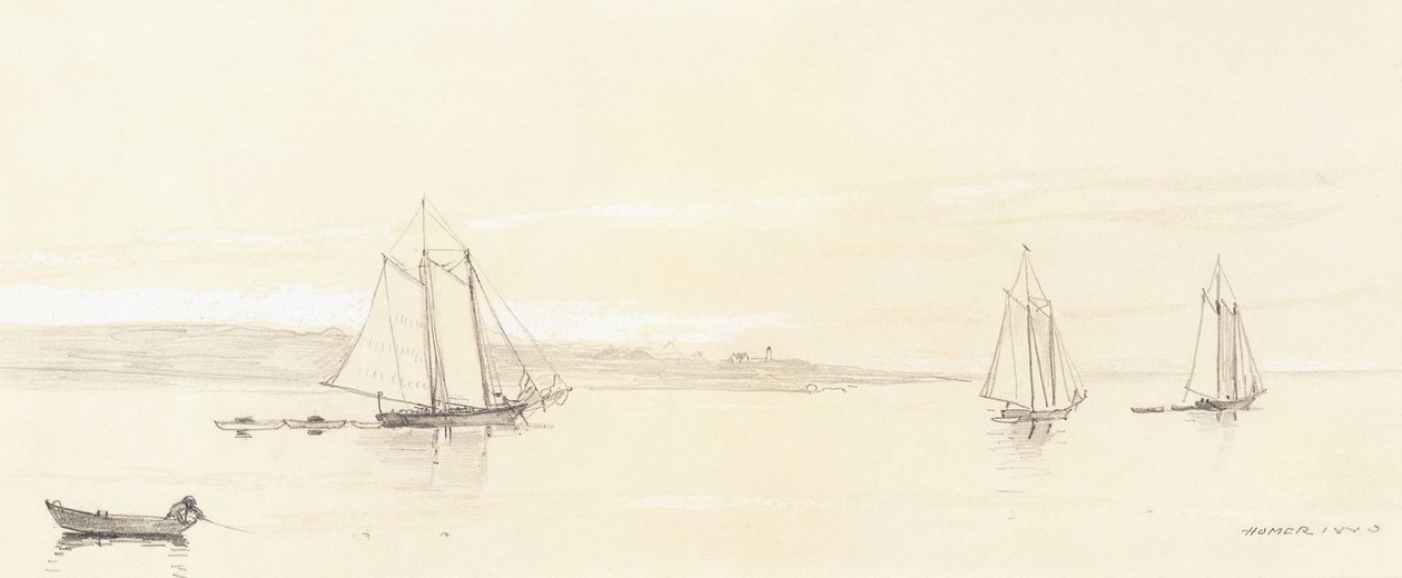 Halászflotta Gloucesterben alkotó: Winslow Homer