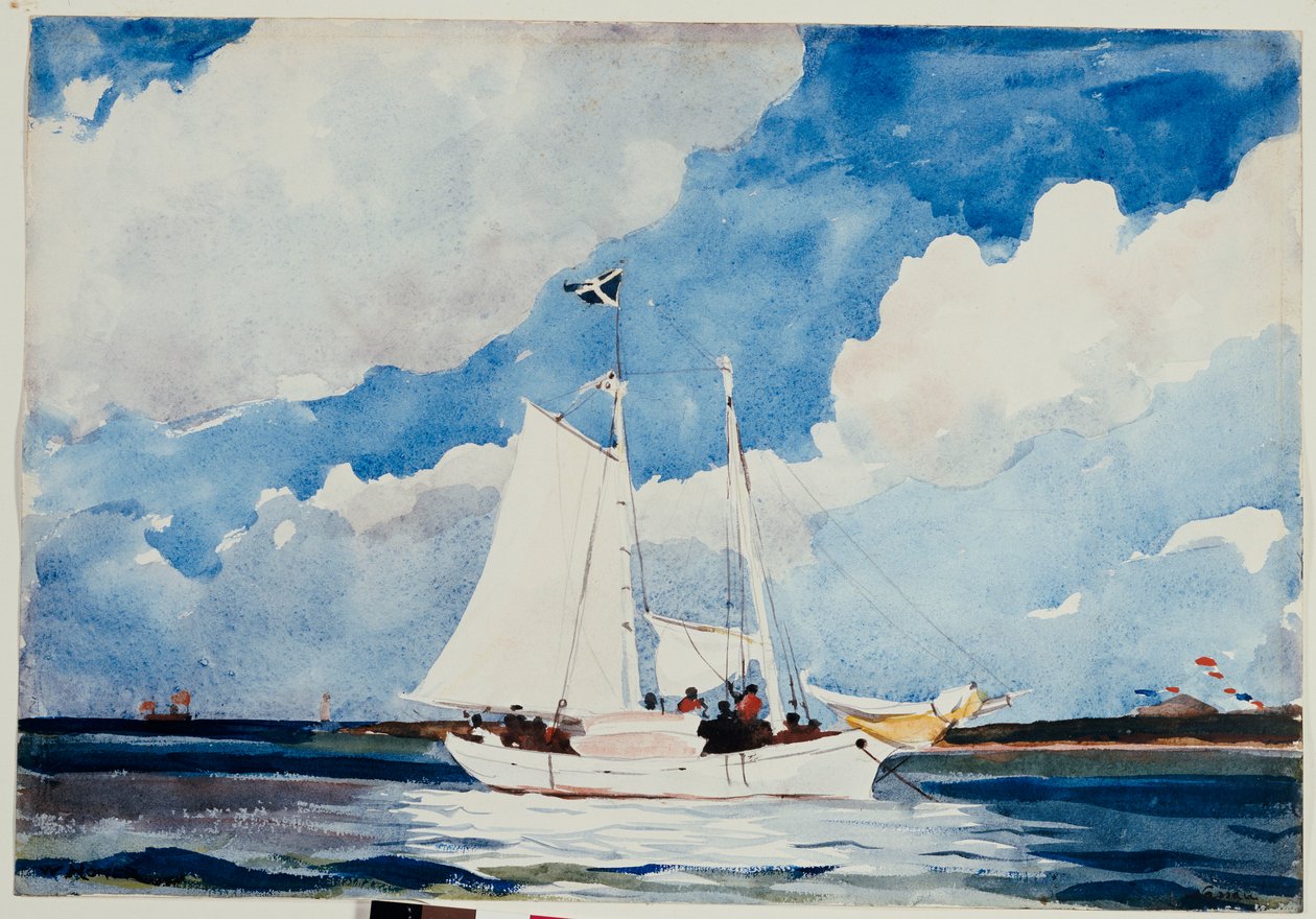 Fishing Schooner, Nassau, 1898-99 körül alkotó: Winslow Homer