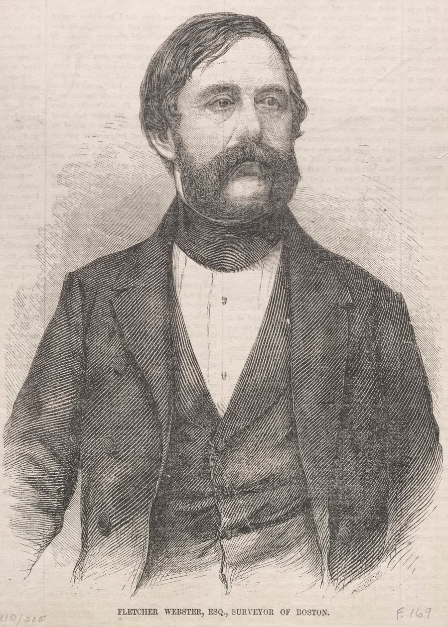Fletcher Webster, Esq., Boston földmérője, 1859. alkotó: Winslow Homer