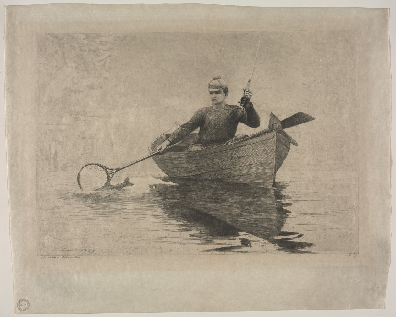 Fly Fishing alkotó: Winslow Homer