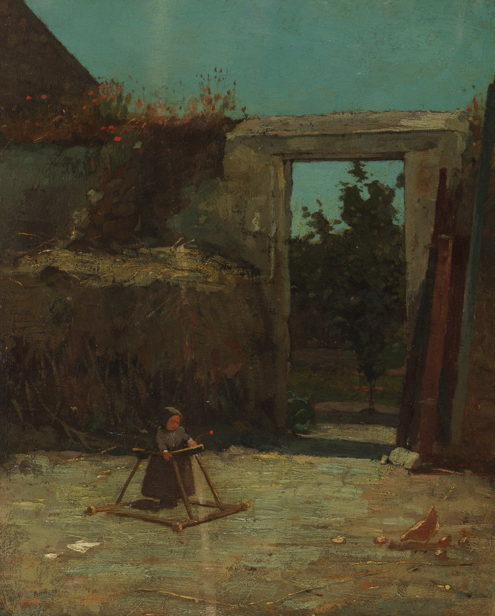 Francia Farmyard alkotó: Winslow Homer