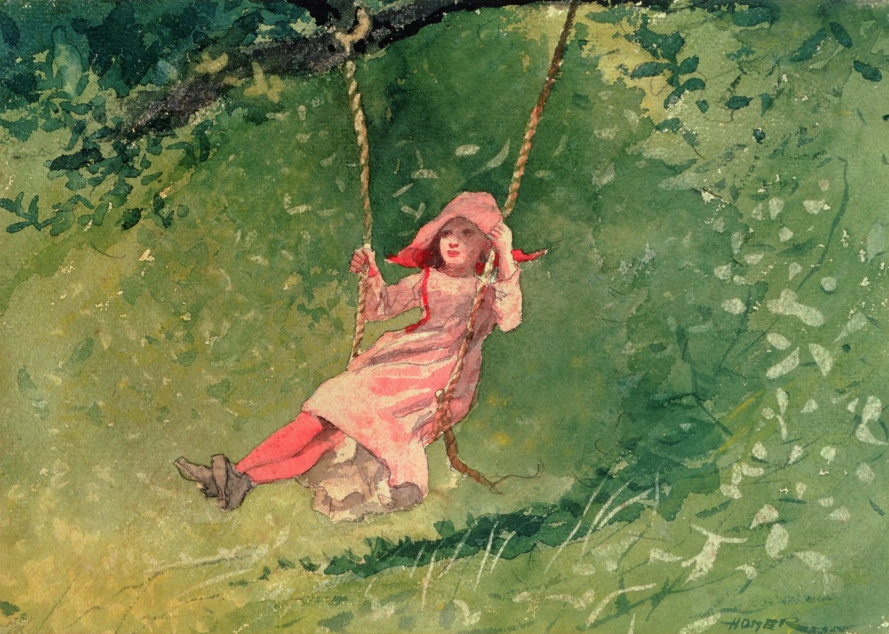 Lány a hintában alkotó: Winslow Homer