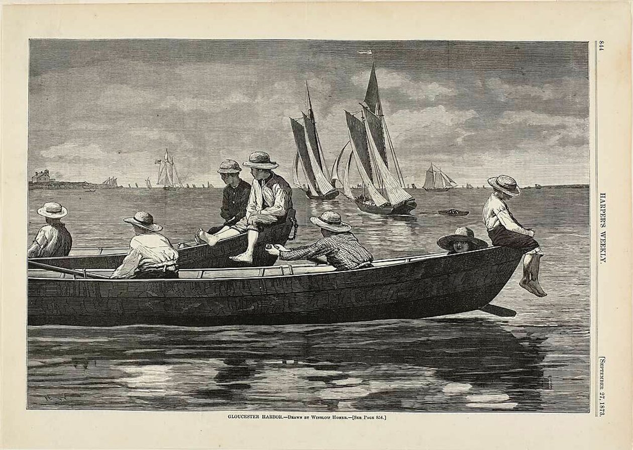 Gloucester kikötő alkotó: Winslow Homer