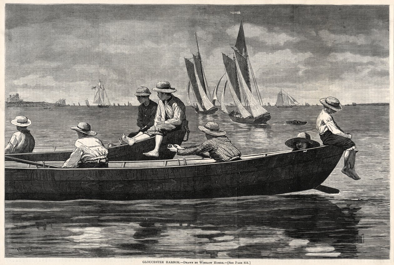 Gloucester kikötője alkotó: Winslow Homer