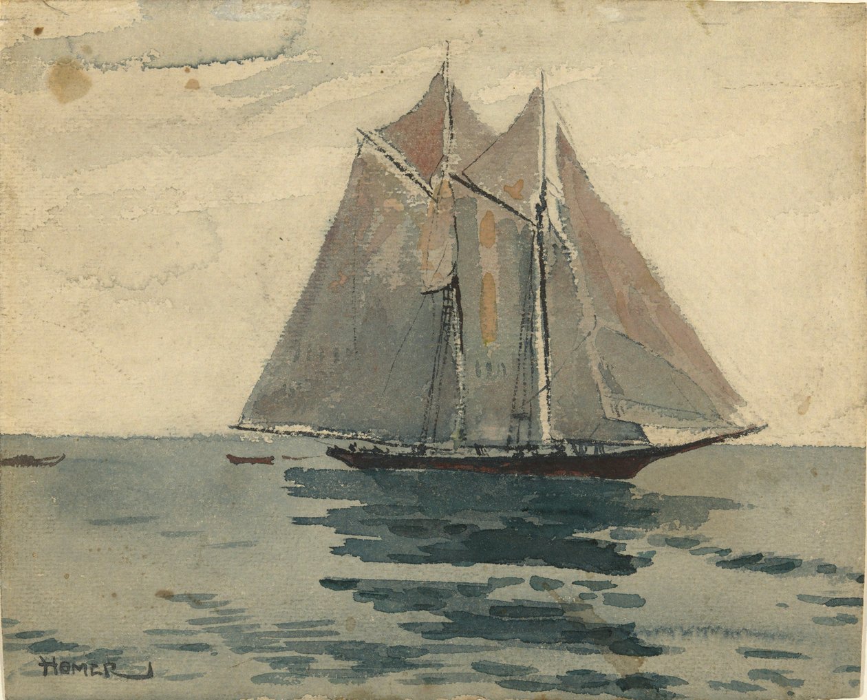 Gloucester Schooner alkotó: Winslow Homer