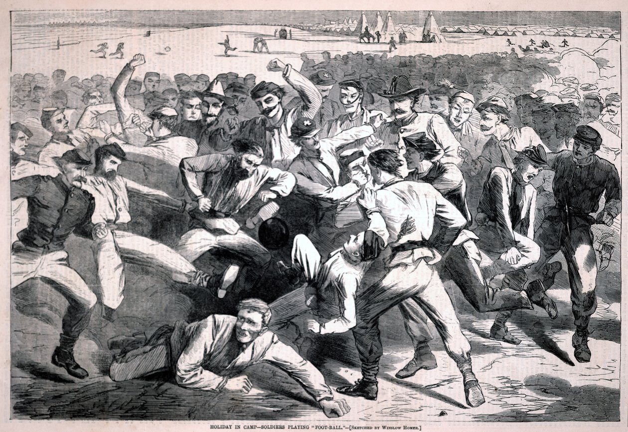 Ünnep a táborban - „futballozó” katonák, a Harper