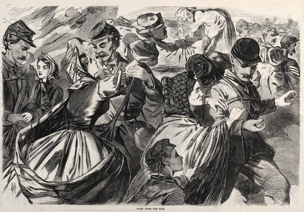 Haza a háborúból, 1863. alkotó: Winslow Homer