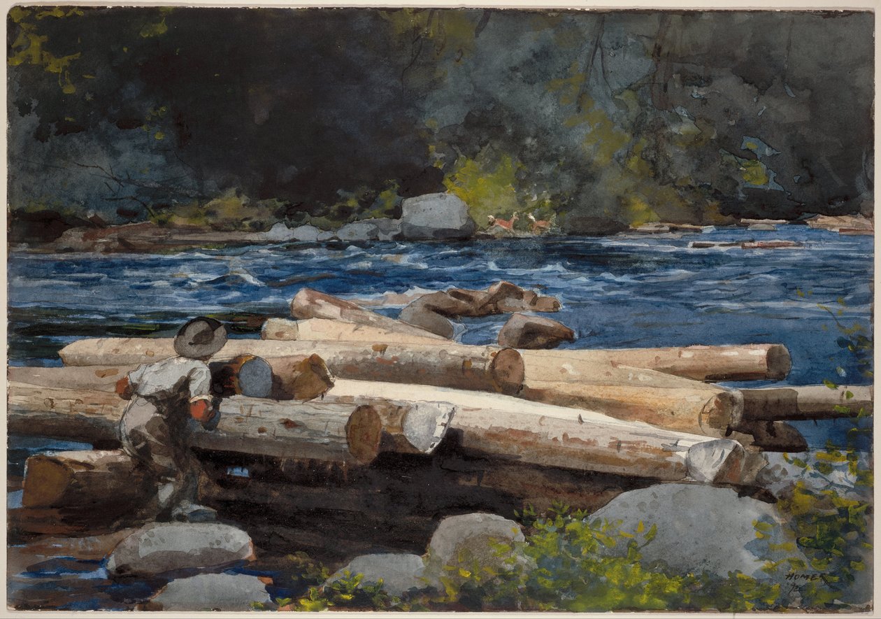 Hudson folyó alkotó: Winslow Homer