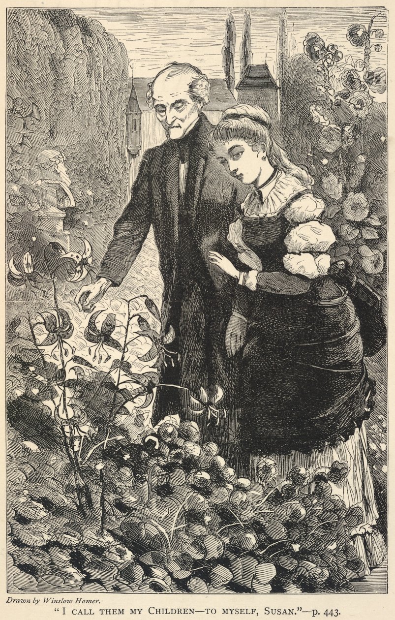 "Gyermekeimnek nevezem őket - magamnak, Susan.", a The Galaxy 1869. októberi számából. alkotó: Winslow Homer
