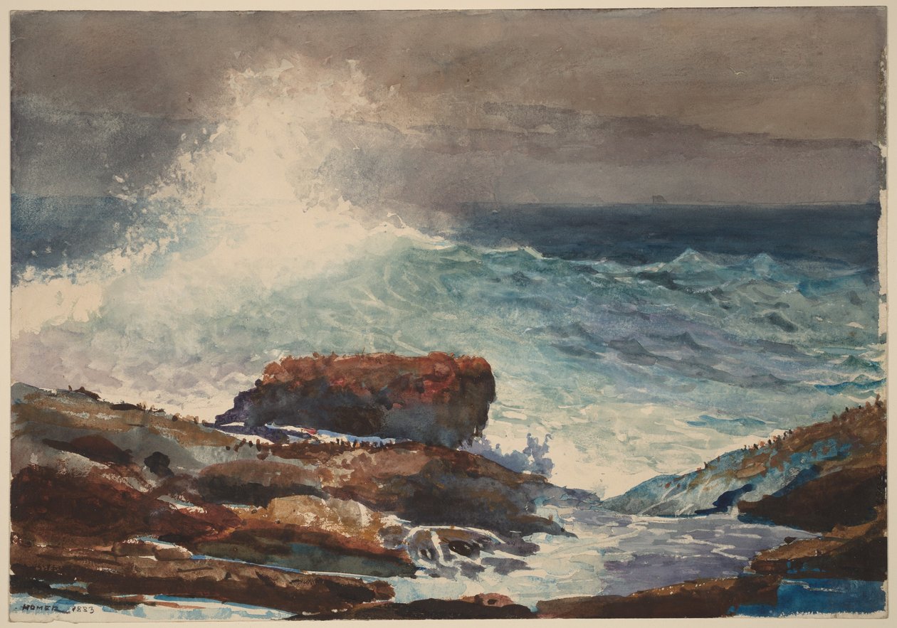 Dagály, Scarboro, Maine alkotó: Winslow Homer