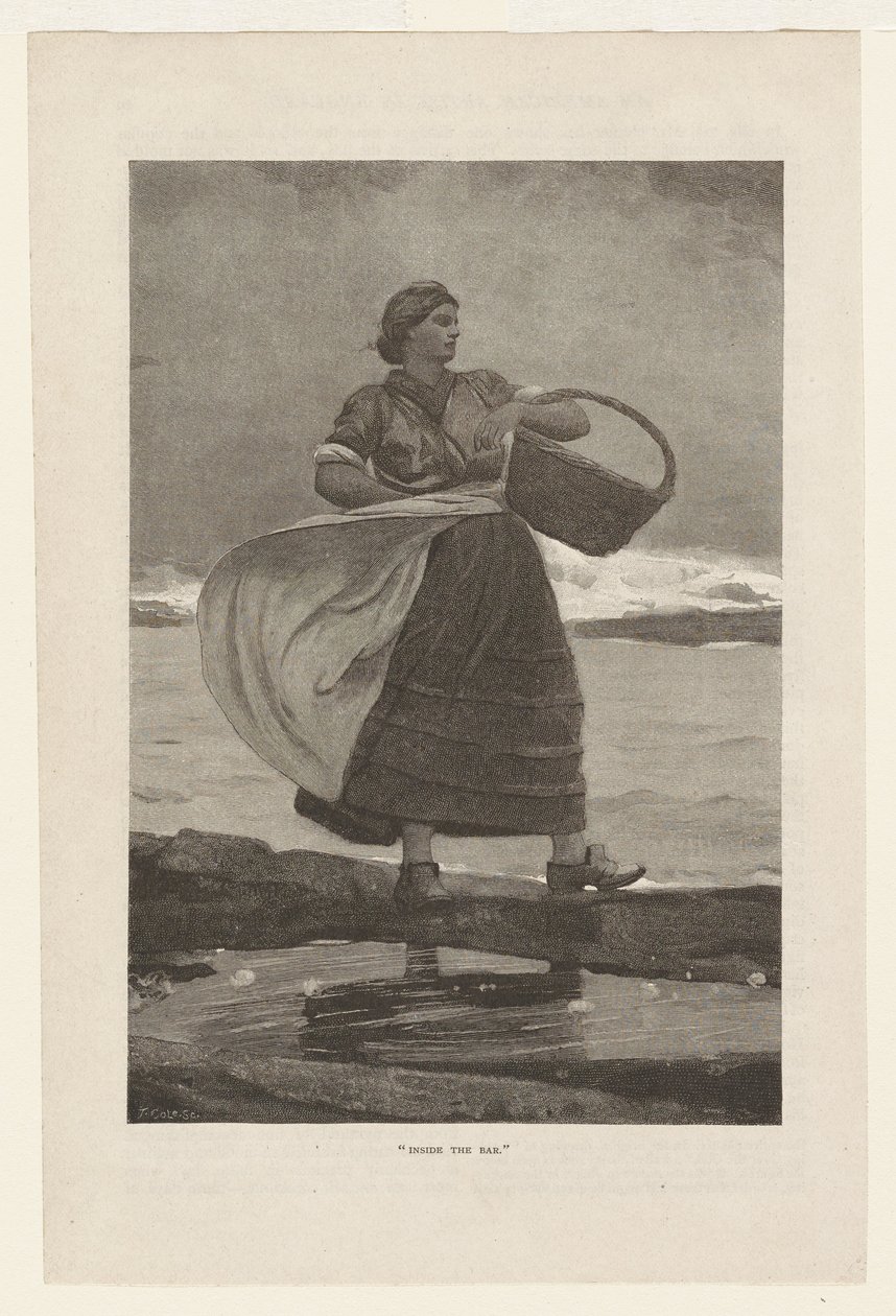A bár belsejében alkotó: Winslow Homer