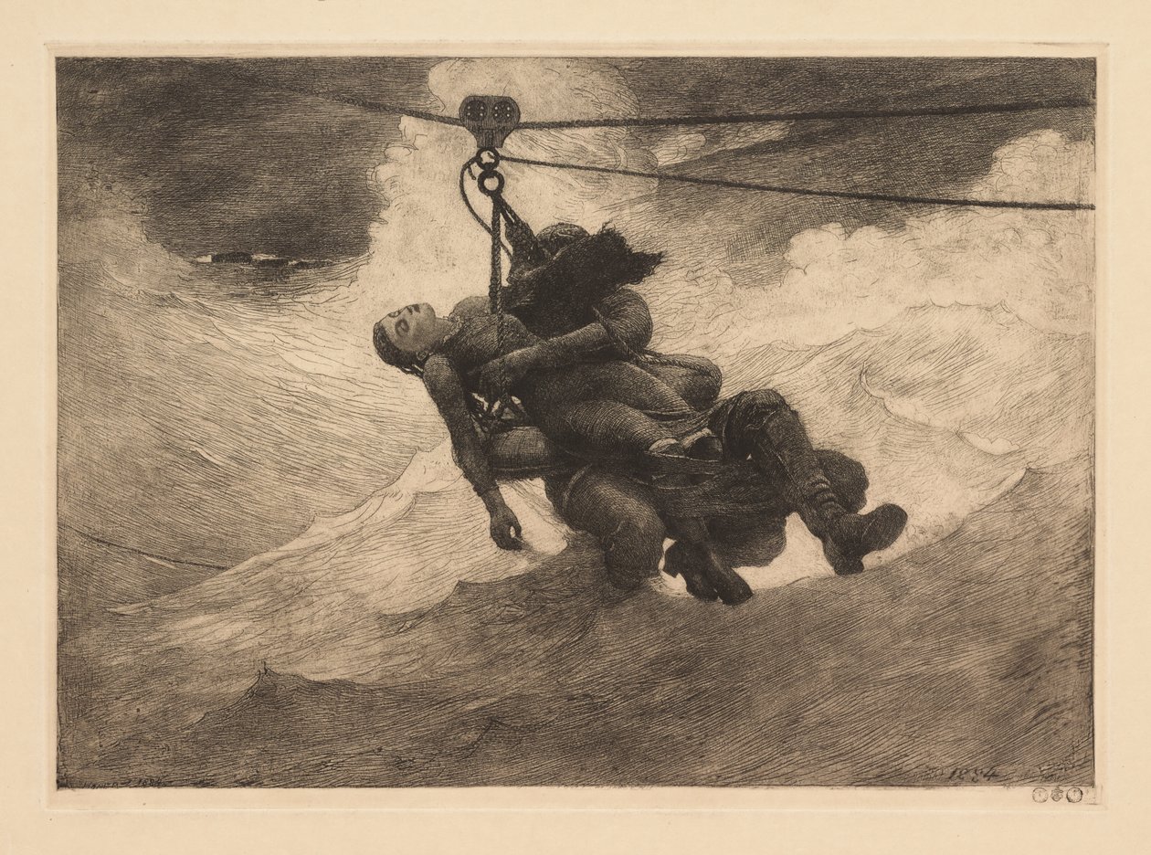 Mentőkötél alkotó: Winslow Homer