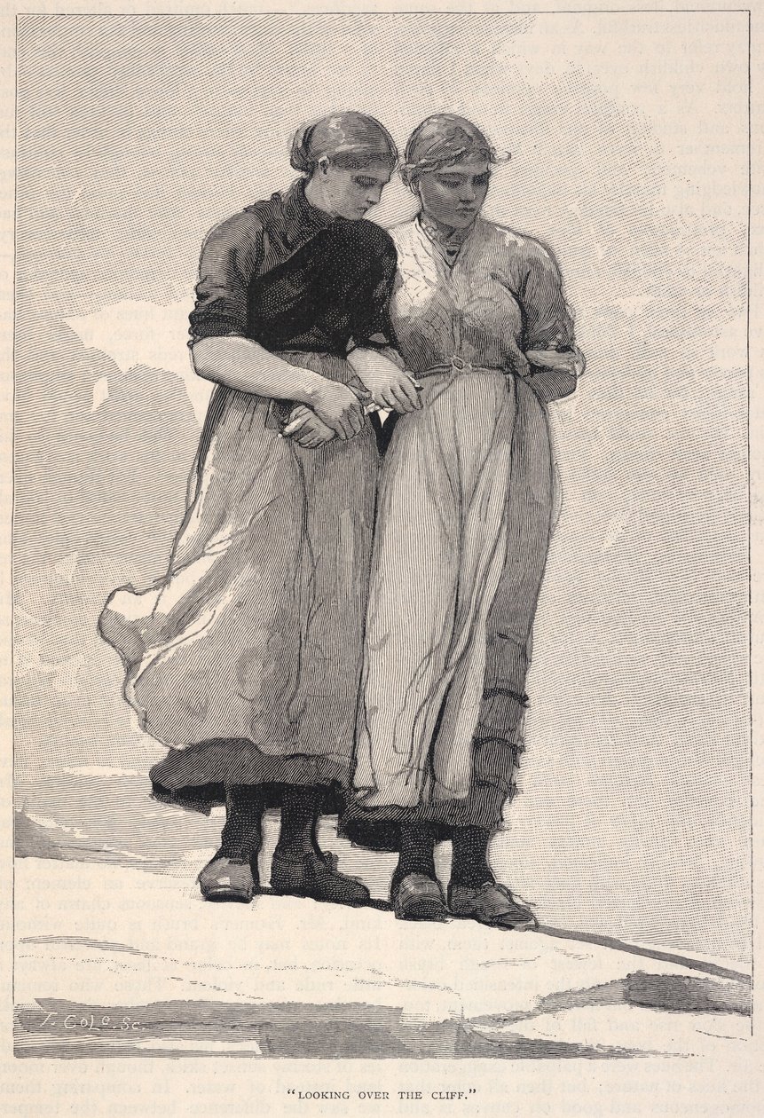 Átnézve a sziklán, a The Century Magazine 1883. novemberi számából alkotó: Winslow Homer