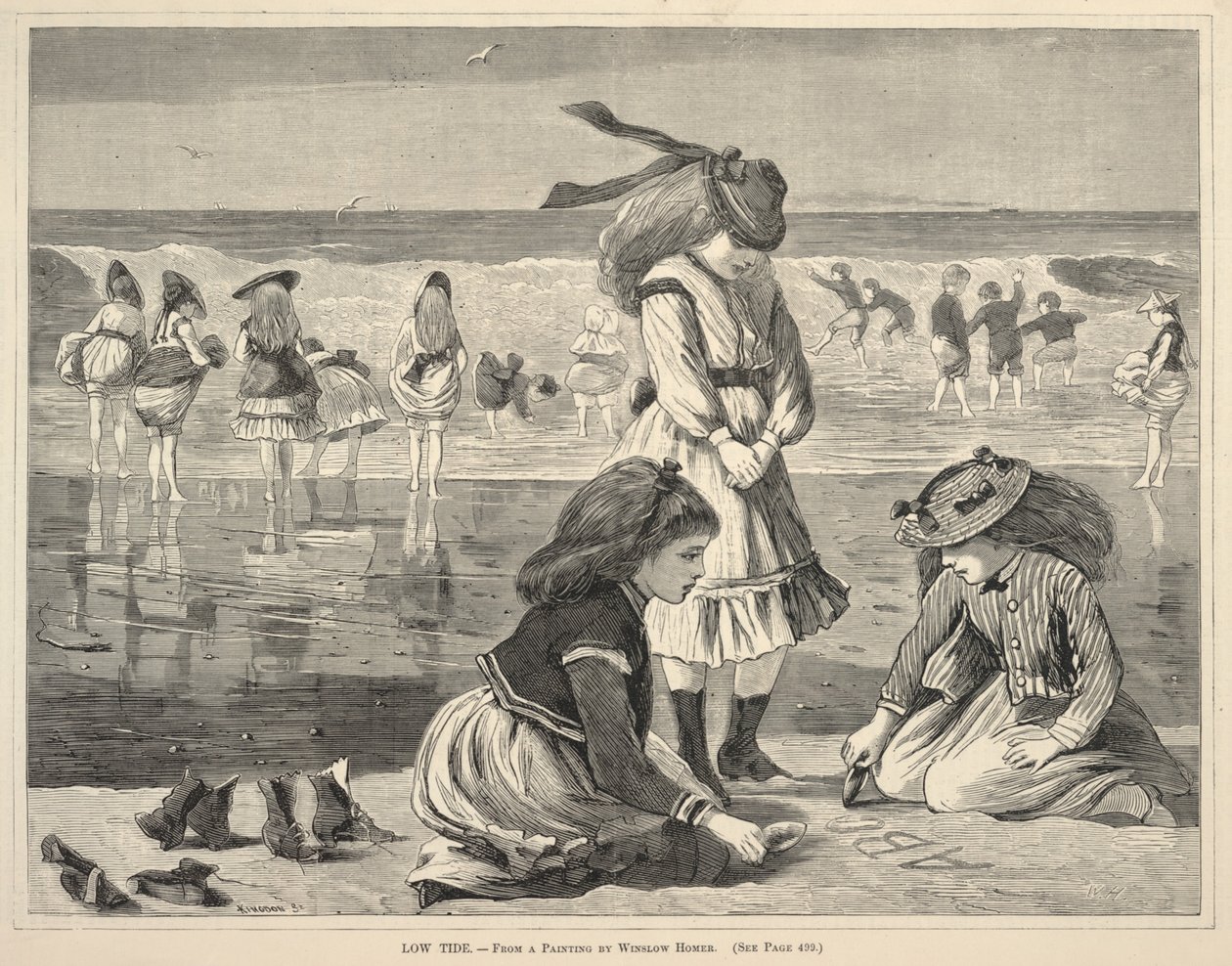 Apály, minden szombaton, 1870. augusztus 6. alkotó: Winslow Homer