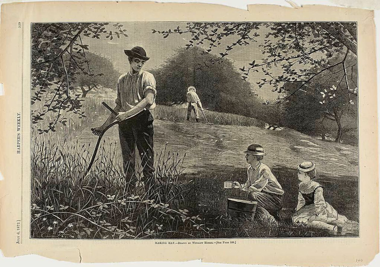 Széna készítése alkotó: Winslow Homer