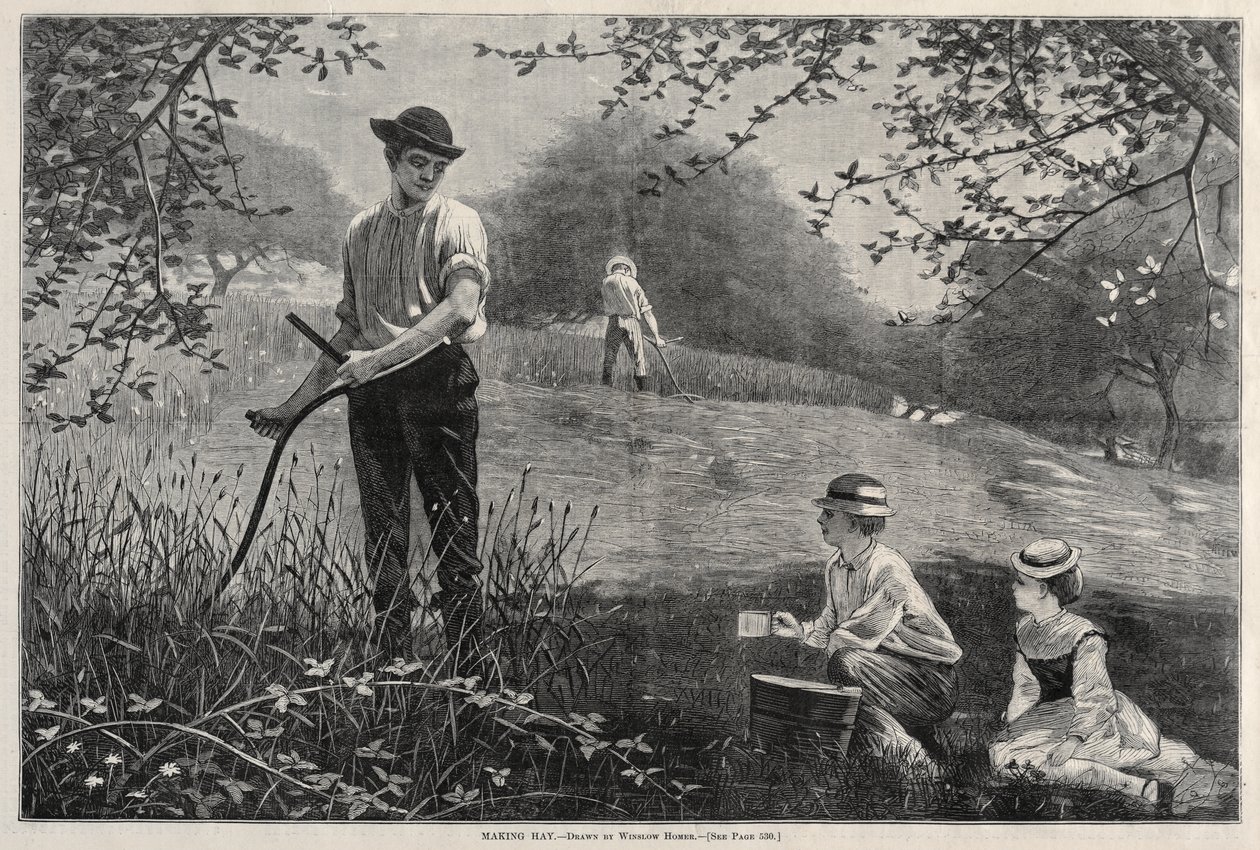 Széna készítése alkotó: Winslow Homer