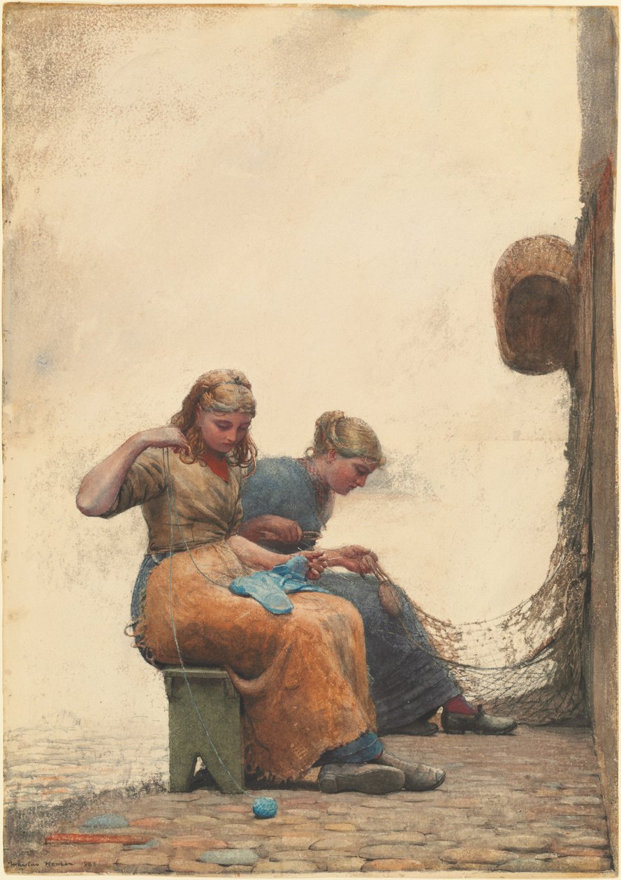 A hálók javítása alkotó: Winslow Homer