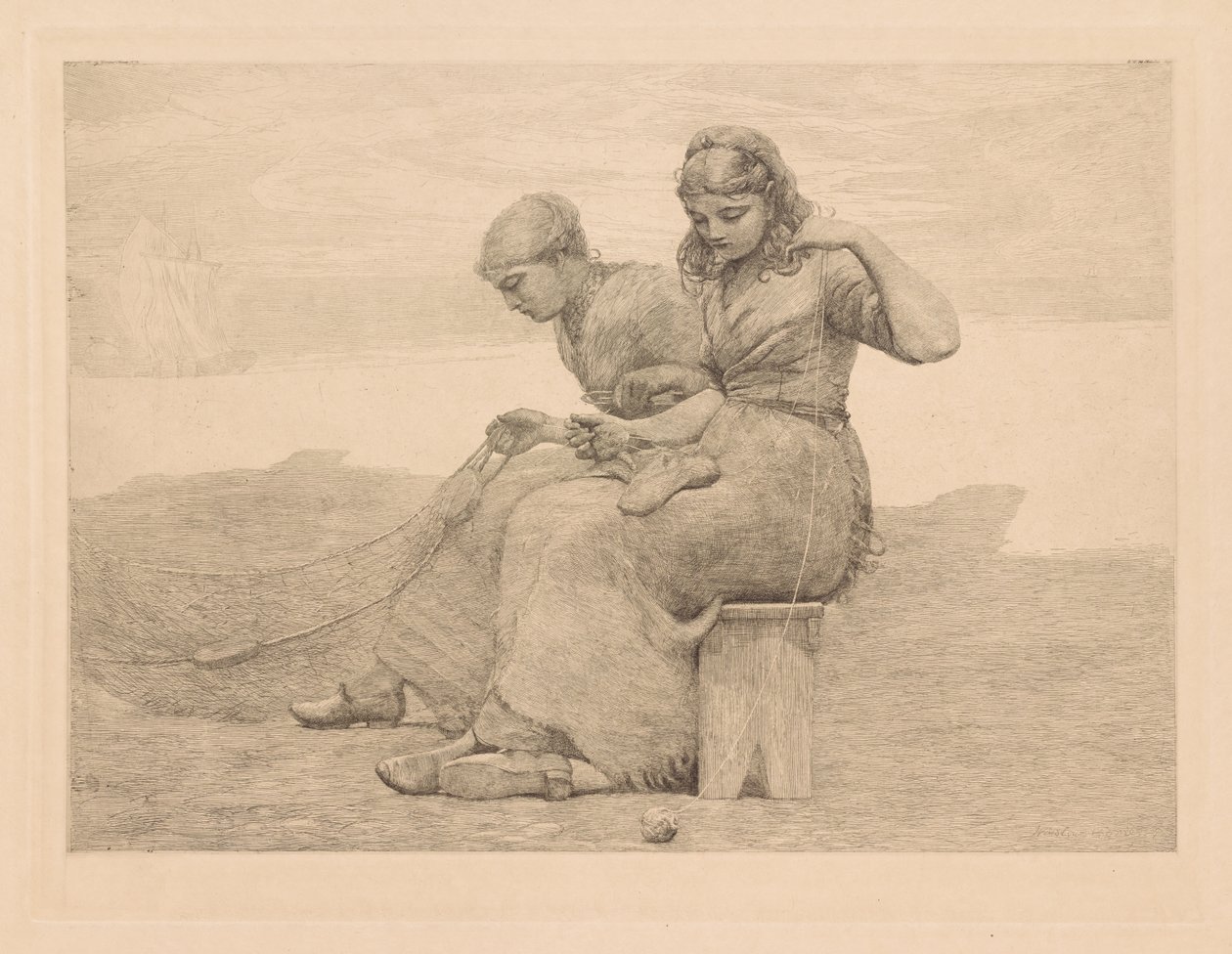 A szakadások javítása alkotó: Winslow Homer