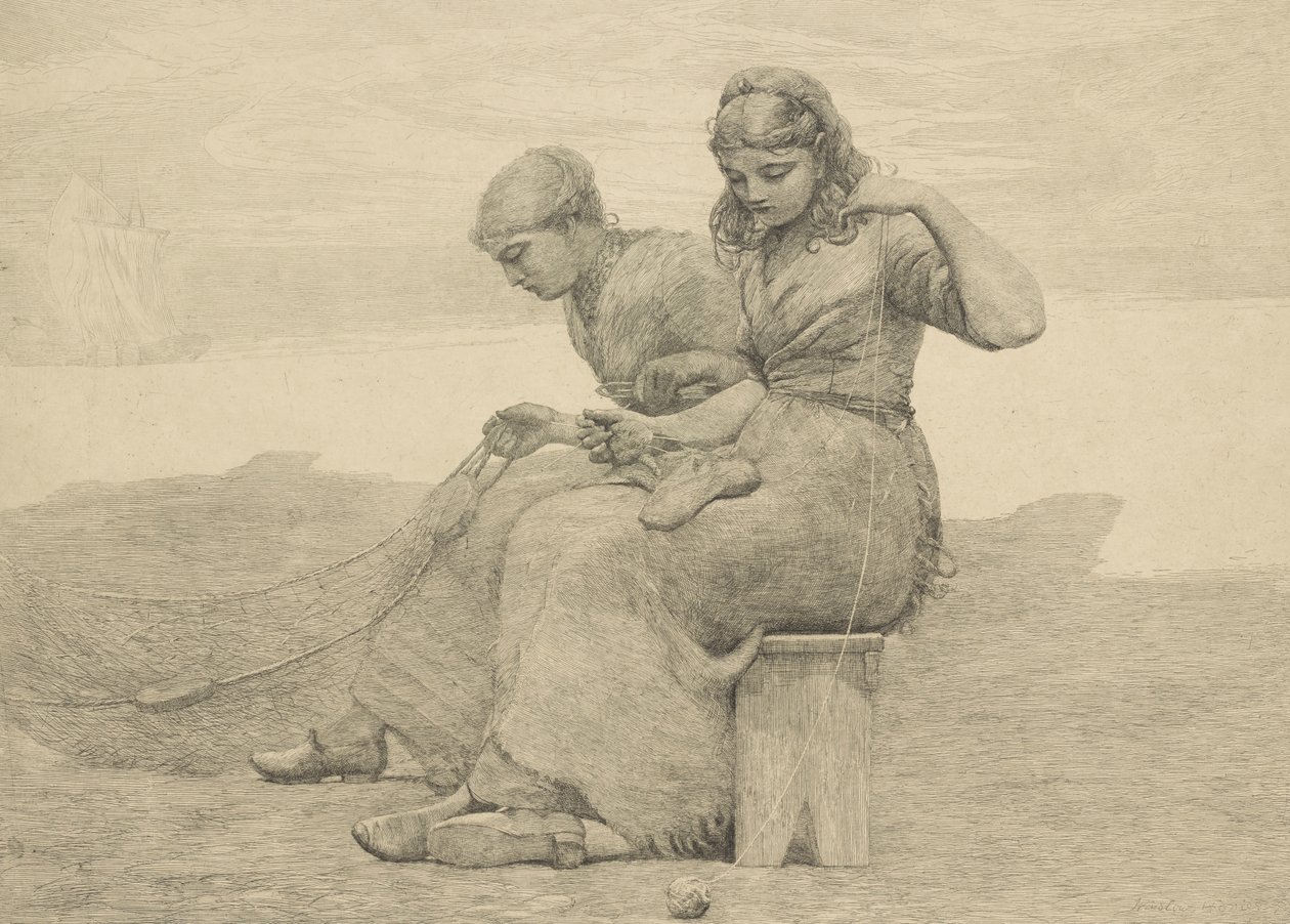 A könnyek javítása, 1888, valószínűleg 1940 körül nyomtatva alkotó: Winslow Homer