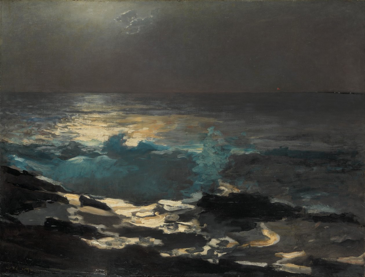 Holdfény, Wood Island Light, 1894. alkotó: Winslow Homer