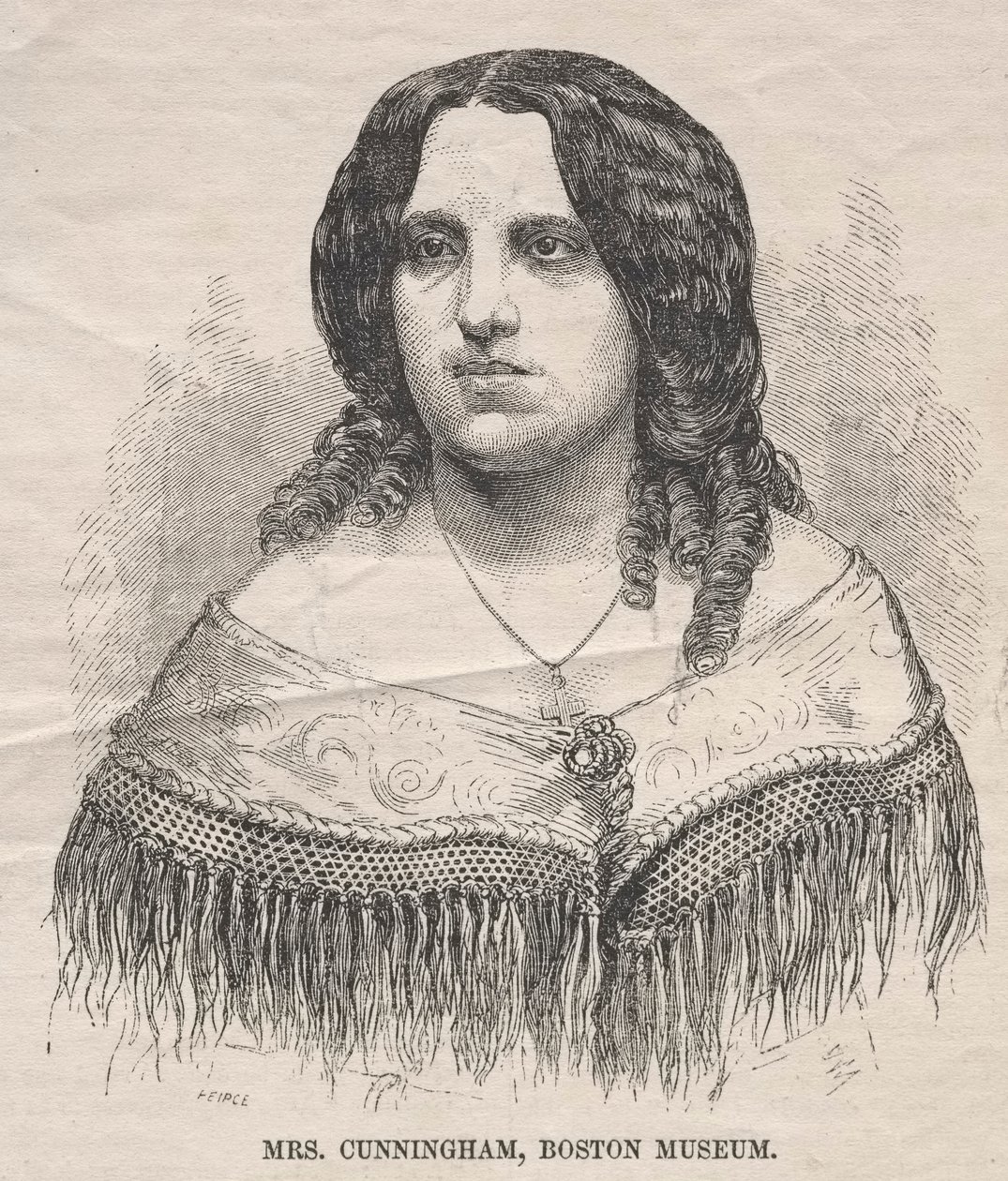 Mrs. Cunningham, Bostoni Múzeum, 1859. alkotó: Winslow Homer