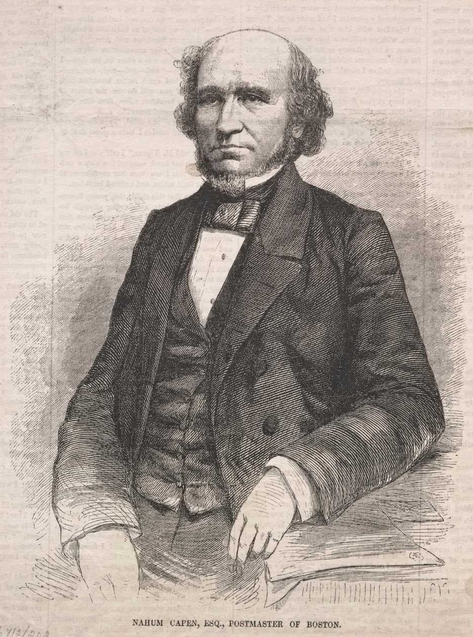 Nahum Capen, Esq., Boston postamestere alkotó: Winslow Homer