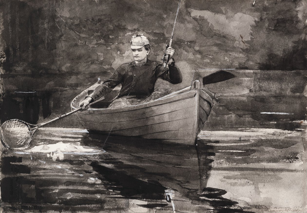 A halak behálózása alkotó: Winslow Homer