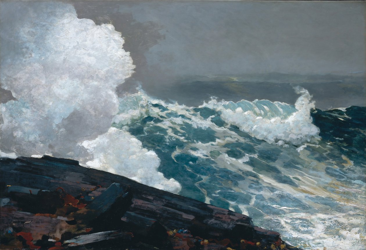 Northeaster, 1895, átdolgozva 1901-re. alkotó: Winslow Homer