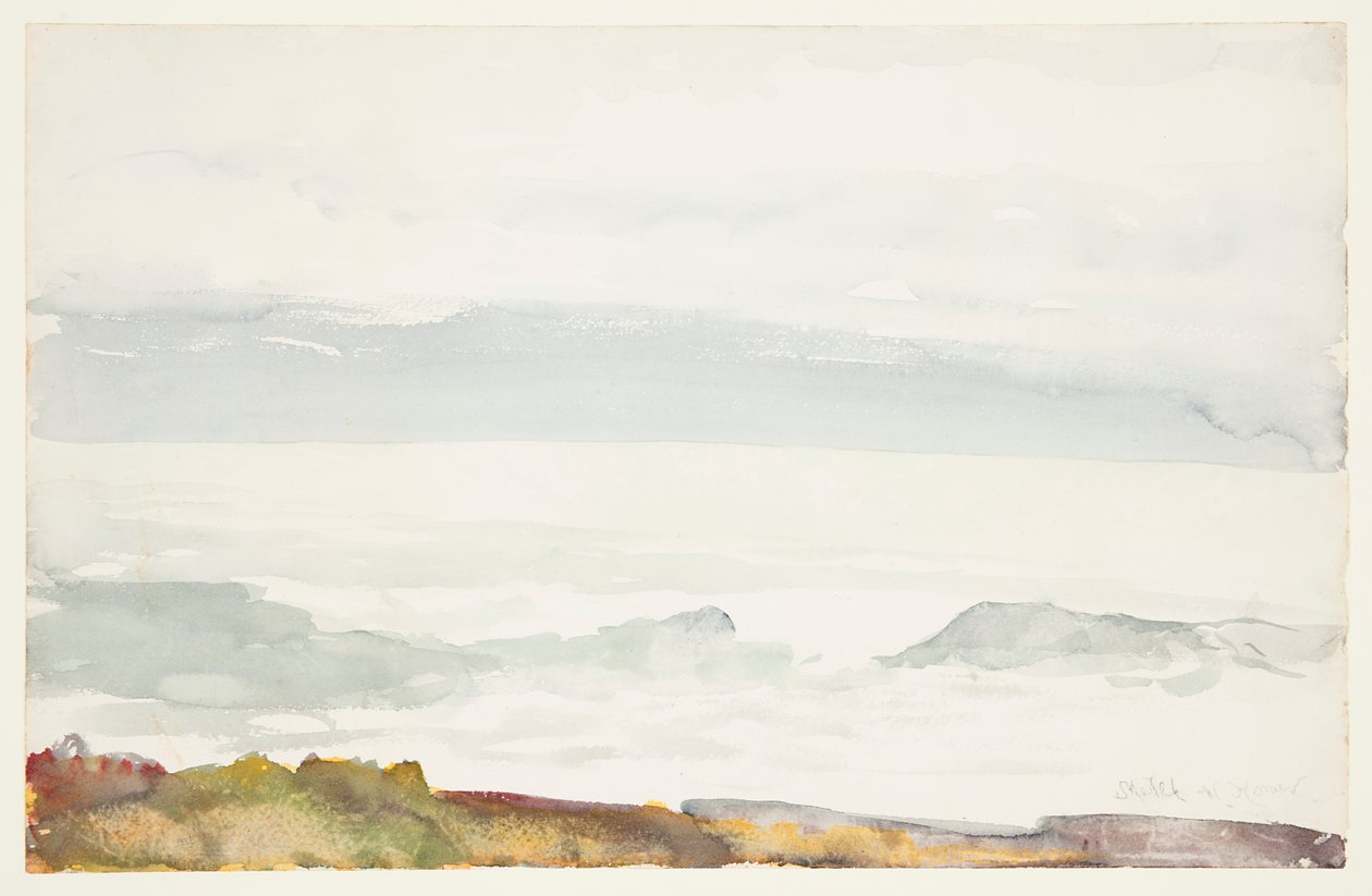 Óceán egy szikláról nézve, Prout nyaka, Maine alkotó: Winslow Homer
