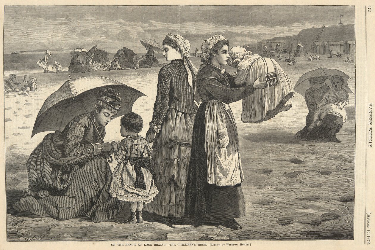 Long Branch tengerpartján alkotó: Winslow Homer