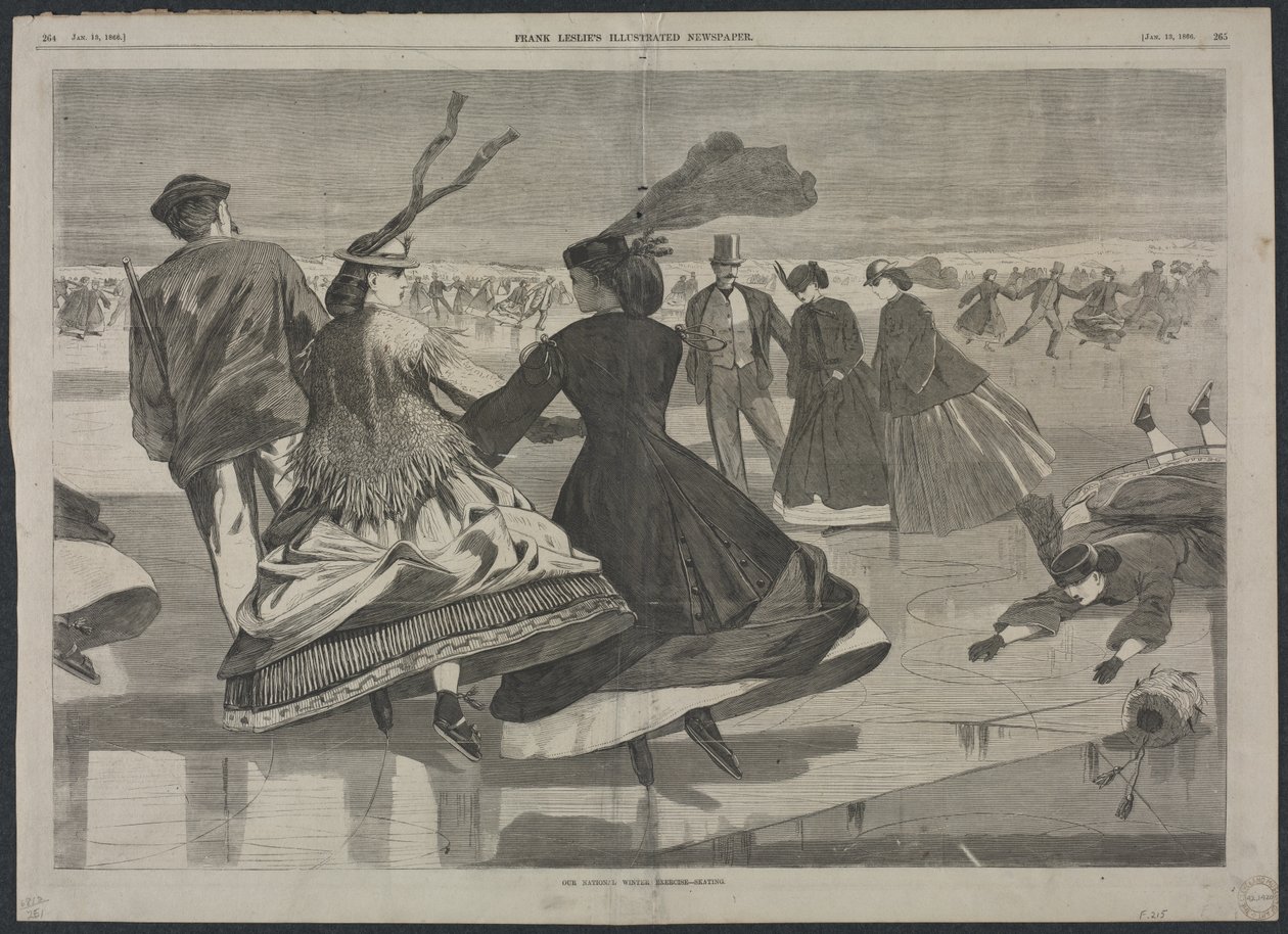 Nemzeti téli gyakorlatunk - korcsolyázás alkotó: Winslow Homer