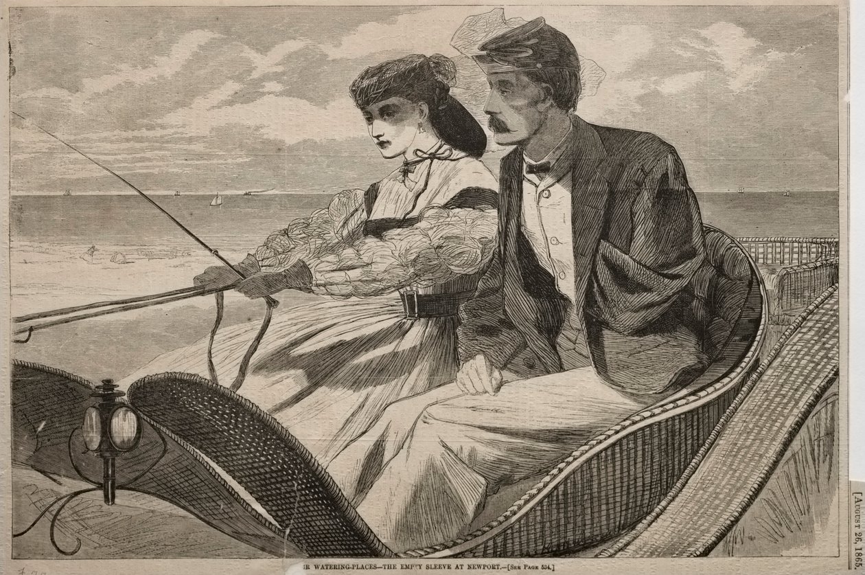 Öntözőhelyeink – Az üres hüvely Newportban, 1865. alkotó: Winslow Homer