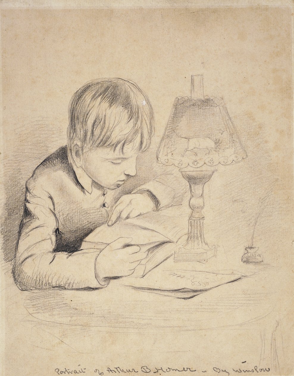 Arthur Benson Homer portréja, 1853 alkotó: Winslow Homer