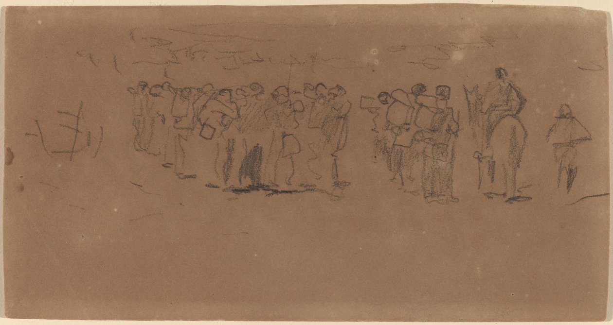 Felkészülés az 1862. márciusra. alkotó: Winslow Homer