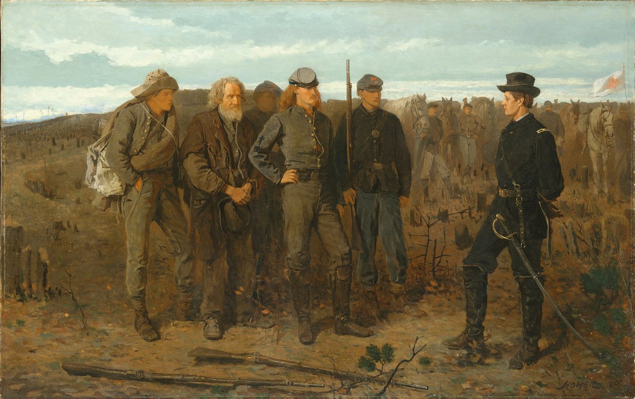 Foglyok elölről alkotó: Winslow Homer