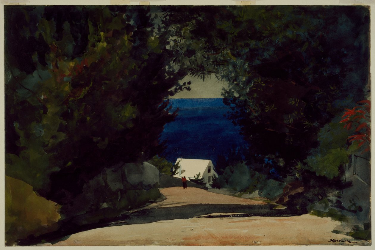 Bermudai út, 1899-1901 körül (akvarell, papír) alkotó: Winslow Homer