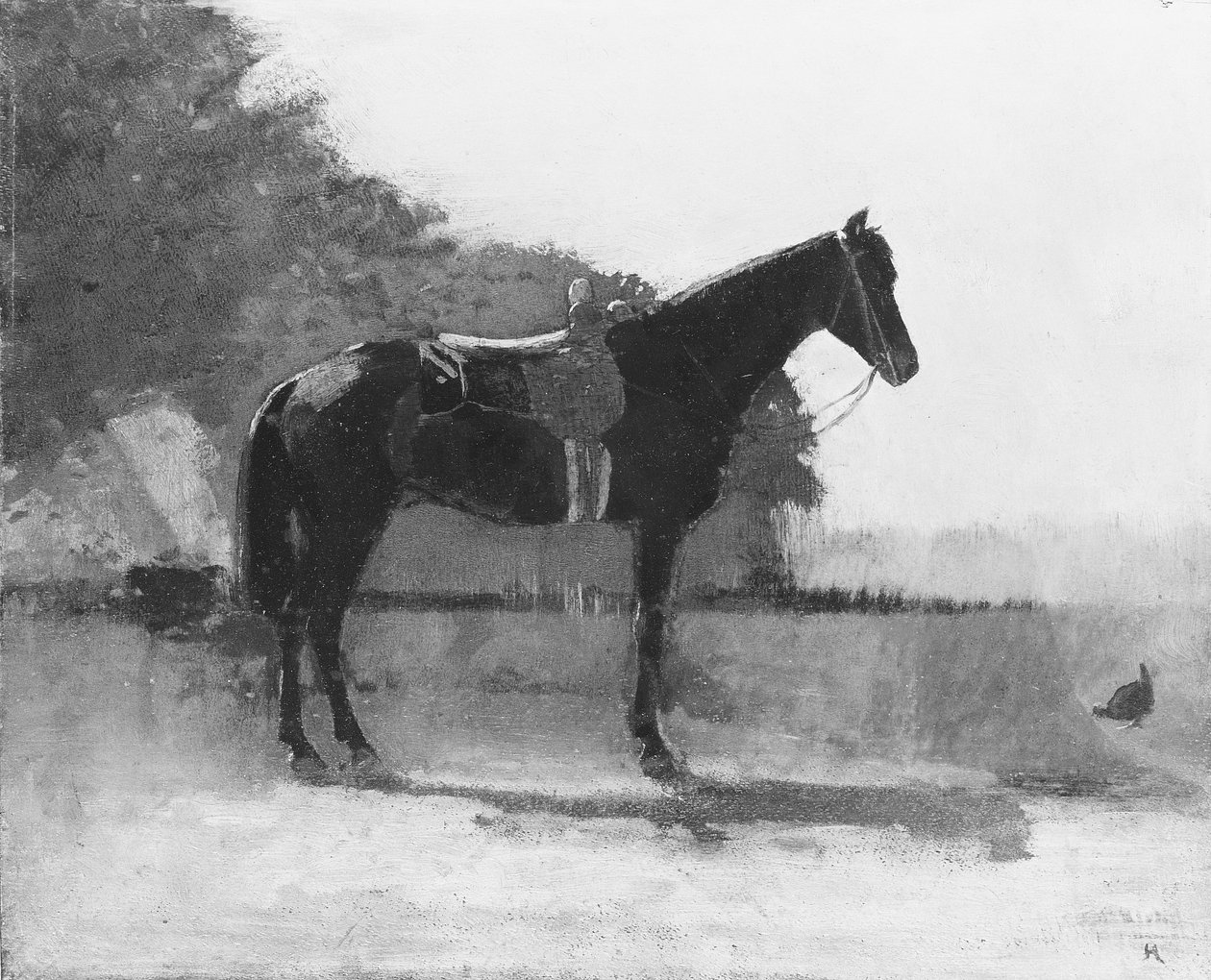 Lovaglóló az udvaron alkotó: Winslow Homer