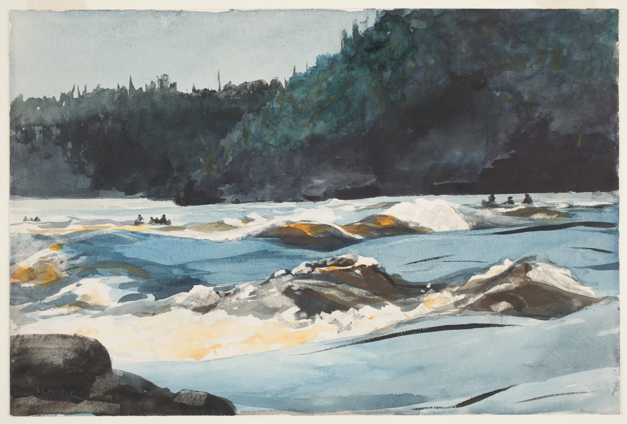 Saguenay folyó, Lower Rapids alkotó: Winslow Homer