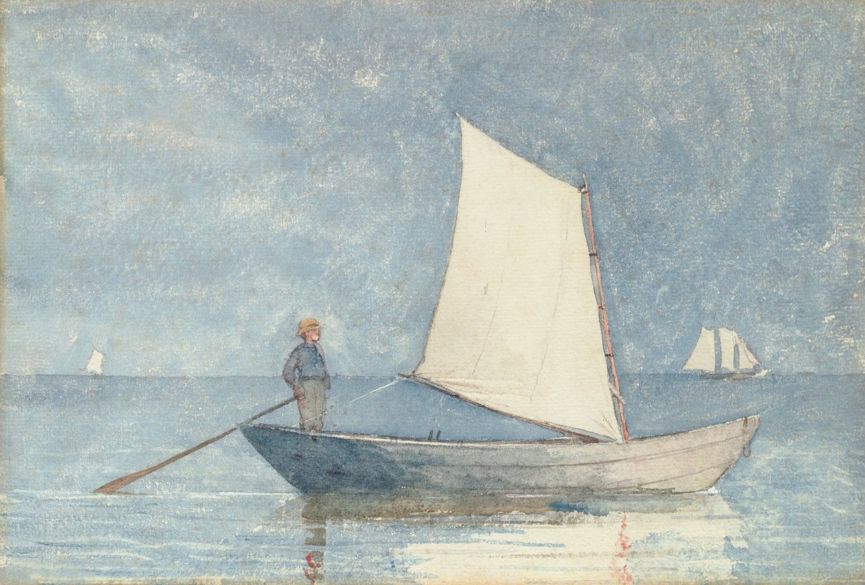 Dory vitorlázás, 1880 alkotó: Winslow Homer
