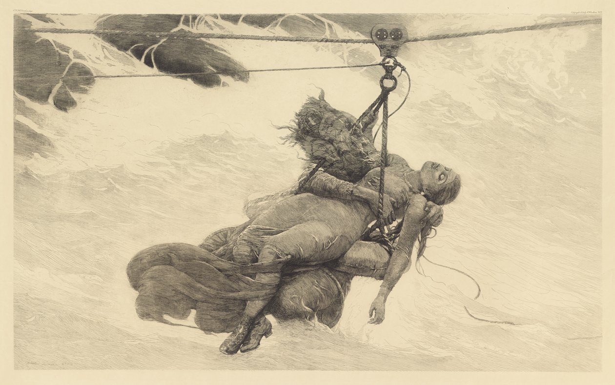 Mentve, 1889 alkotó: Winslow Homer