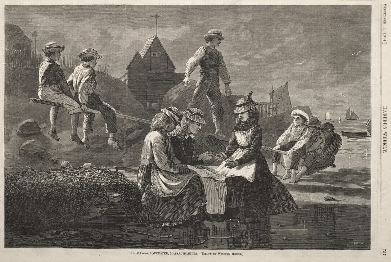 See Saw – Gloucester, Massachusetts alkotó: Winslow Homer